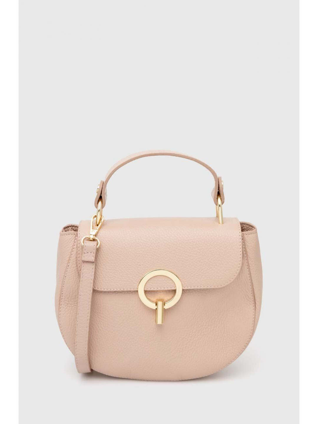 Kožená kabelka Answear LAB růžová barva